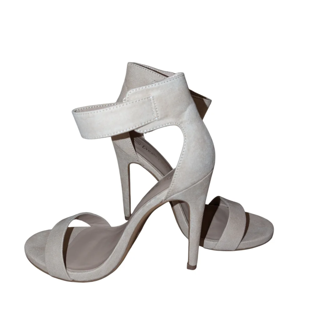 Dream Pairs Women Open Toe Ankle Strap Stiletto High Heel Sandals